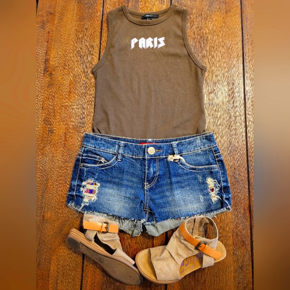Forever 21 Olive Green BodySuit Size L